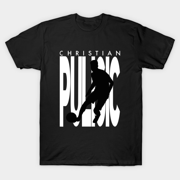 Christian Pulisic silhouette T-Shirt by Ades_194